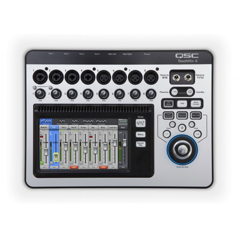 QSC TouchMix8數(shù)字調(diào)音臺批發(fā)零售 QSC數(shù)字調(diào)音臺 便攜式數(shù)字調(diào)音臺 8路數(shù)字調(diào)音臺