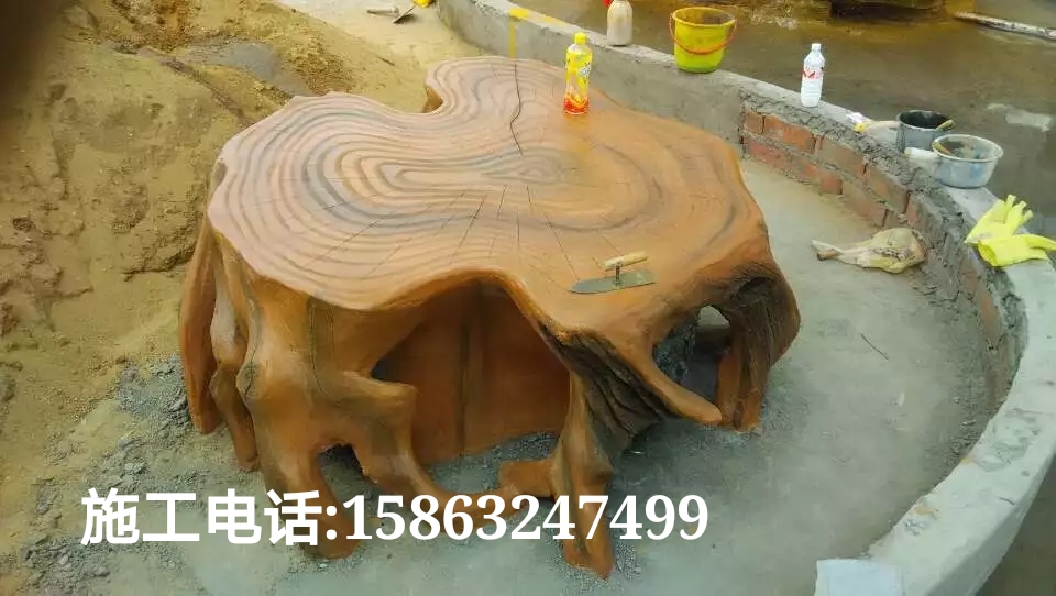 供應(yīng)擬木房子 擬木欄桿