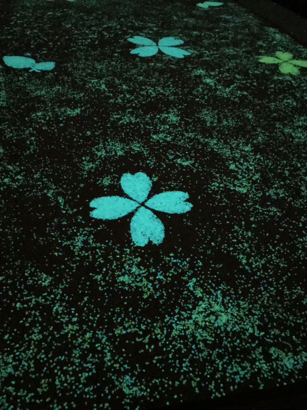 發(fā)光石，膠粘地坪夜光石，長效夜光石