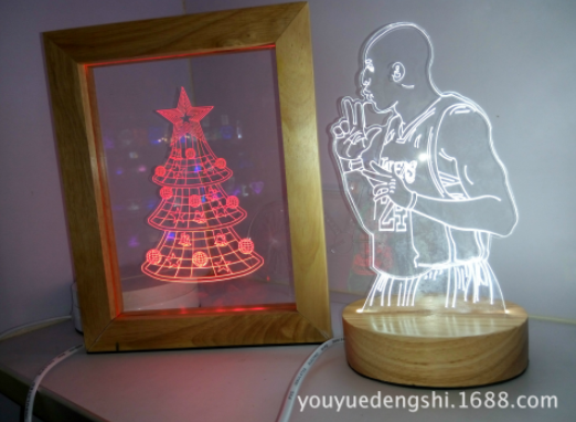 供應(yīng)小夜燈 3D創(chuàng)意臺(tái)燈 相框燈 直銷3D創(chuàng)意臺(tái)燈 3D創(chuàng)意臺(tái)燈廠家