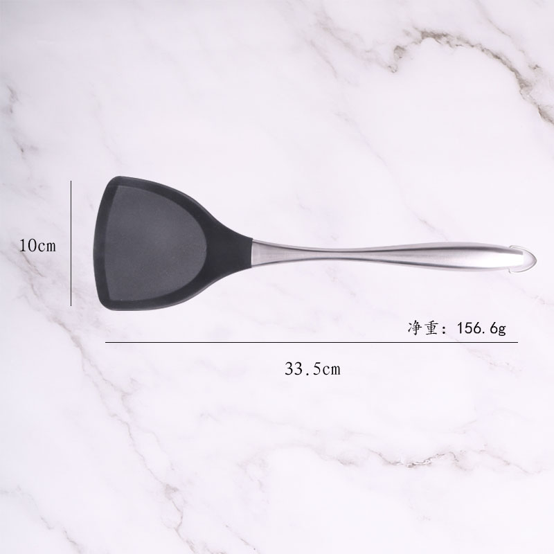 一體式硅膠鏟不銹鋼手柄不粘鍋*硅膠鏟耐高溫廚房硅膠菜鏟
