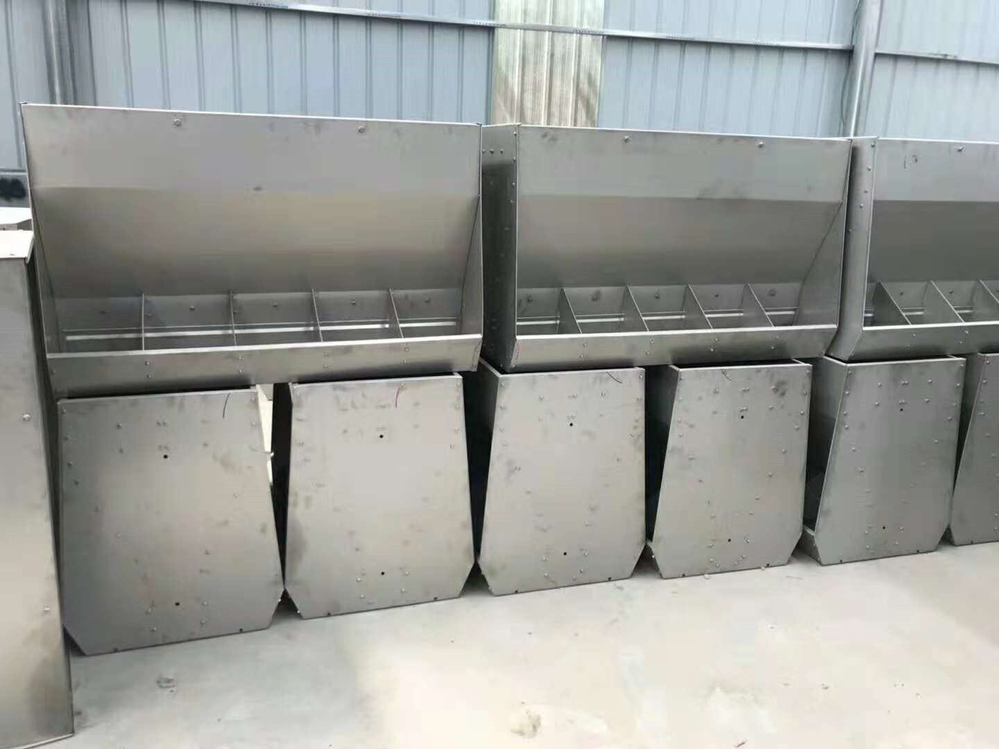 不銹鋼料槽采食槽喂食槽雙面料槽豬用食槽系列