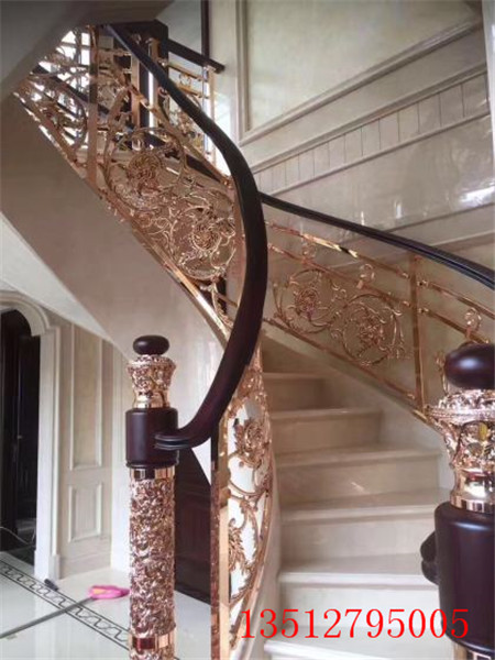 南通買銅藝樓梯扶手認(rèn)準(zhǔn)溢升 *定制歐式風(fēng)銅樓梯護(hù)欄