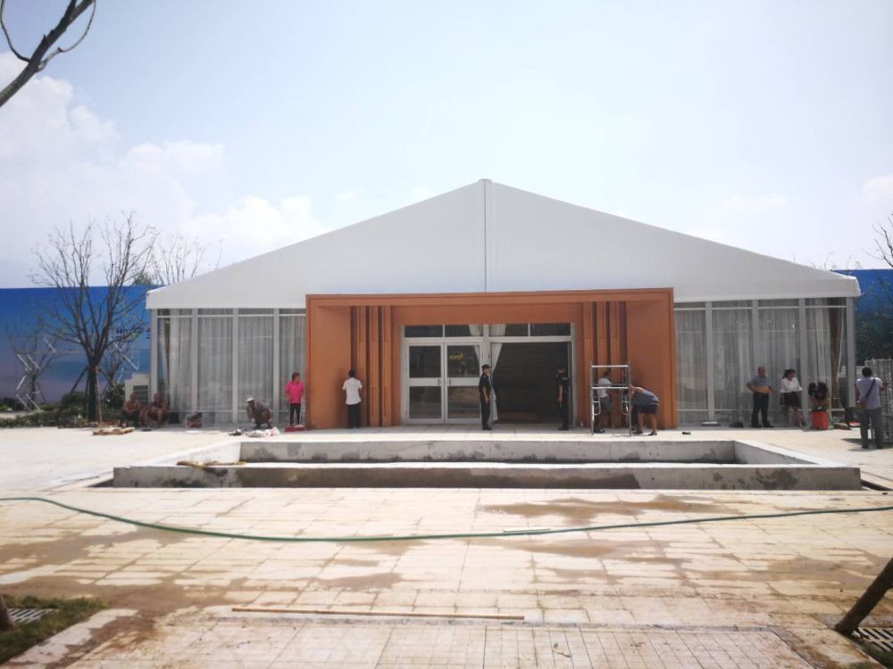 玻璃幕墻透明篷房，鋁合金框架，美觀大氣