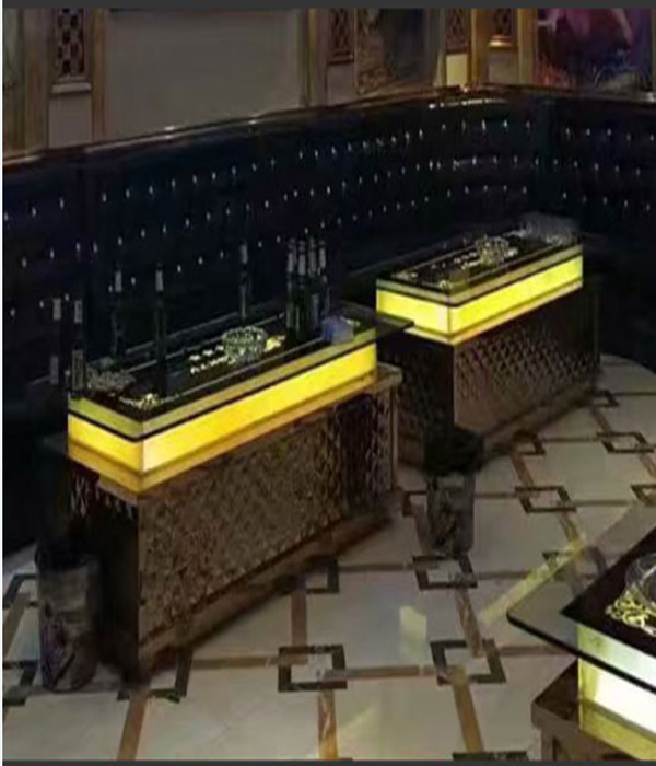 KTV玫瑰金發(fā)光茶幾    廣州廠家直銷