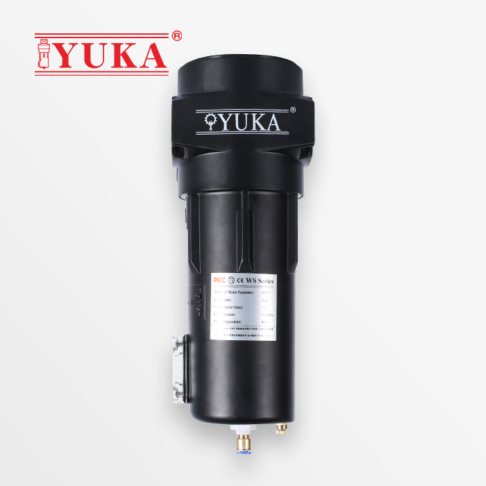 YUKA氣水分離器WS75旋風(fēng)氣水分離器壓縮空氣系統(tǒng)除水設(shè)備
