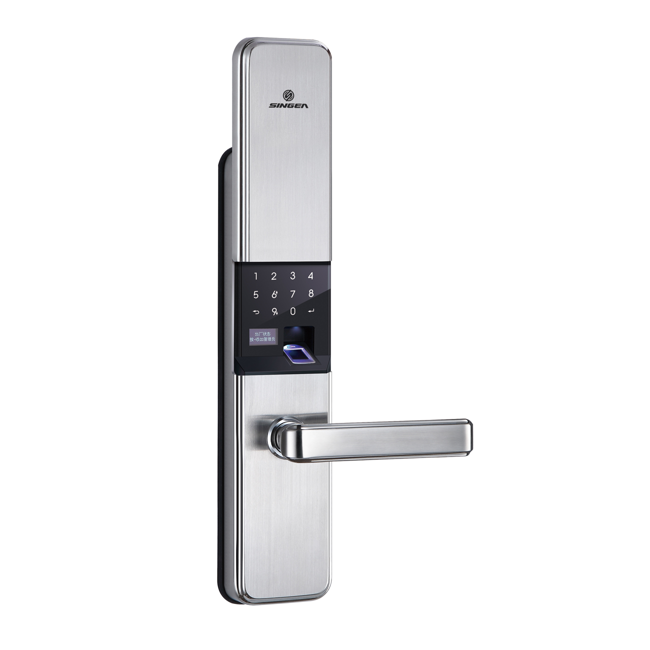 思歌450指紋感應(yīng)密碼鎖-尼龍鎳/金色/玫瑰金/白古銅/ 304不銹鋼防盜防火鎖體