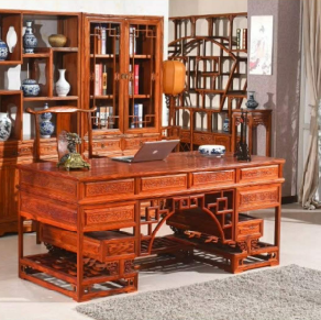 康鑫清式書(shū)柜書(shū)桌