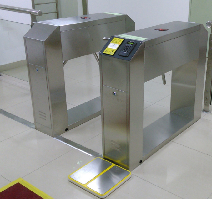 深圳工廠防靜電三輥閘翼閘全高轉閘