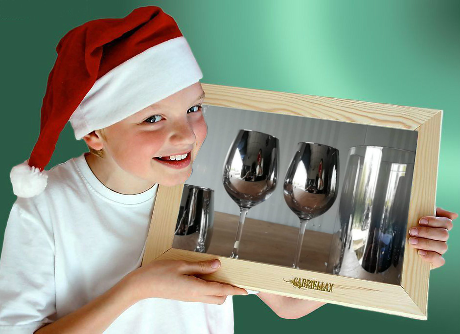 紅酒杯內(nèi)電鍍銀色