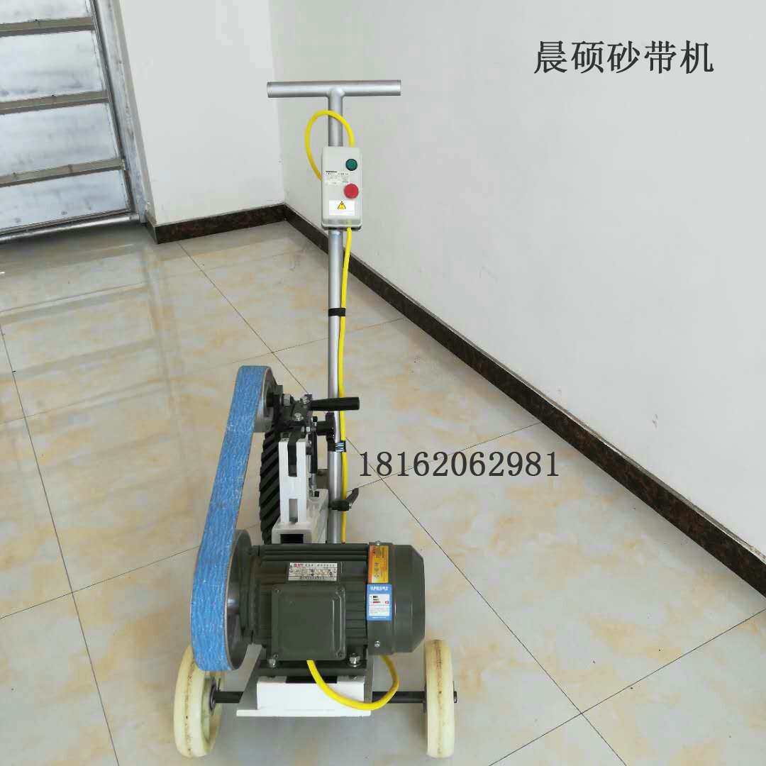 手推砂帶機，小型拋光機 臺式手推車砂帶機，大尺寸鋼板的拋光打磨焊縫