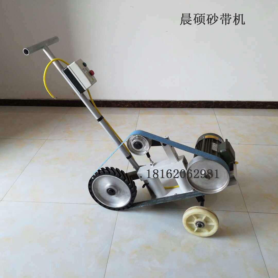 手推砂帶機，小型拋光機 臺式手推車砂帶機，大尺寸鋼板的拋光打磨焊縫