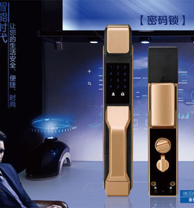半自動(dòng)指紋鎖智能鎖家用防盜門電子鎖歐世祥風(fēng)智能鎖
