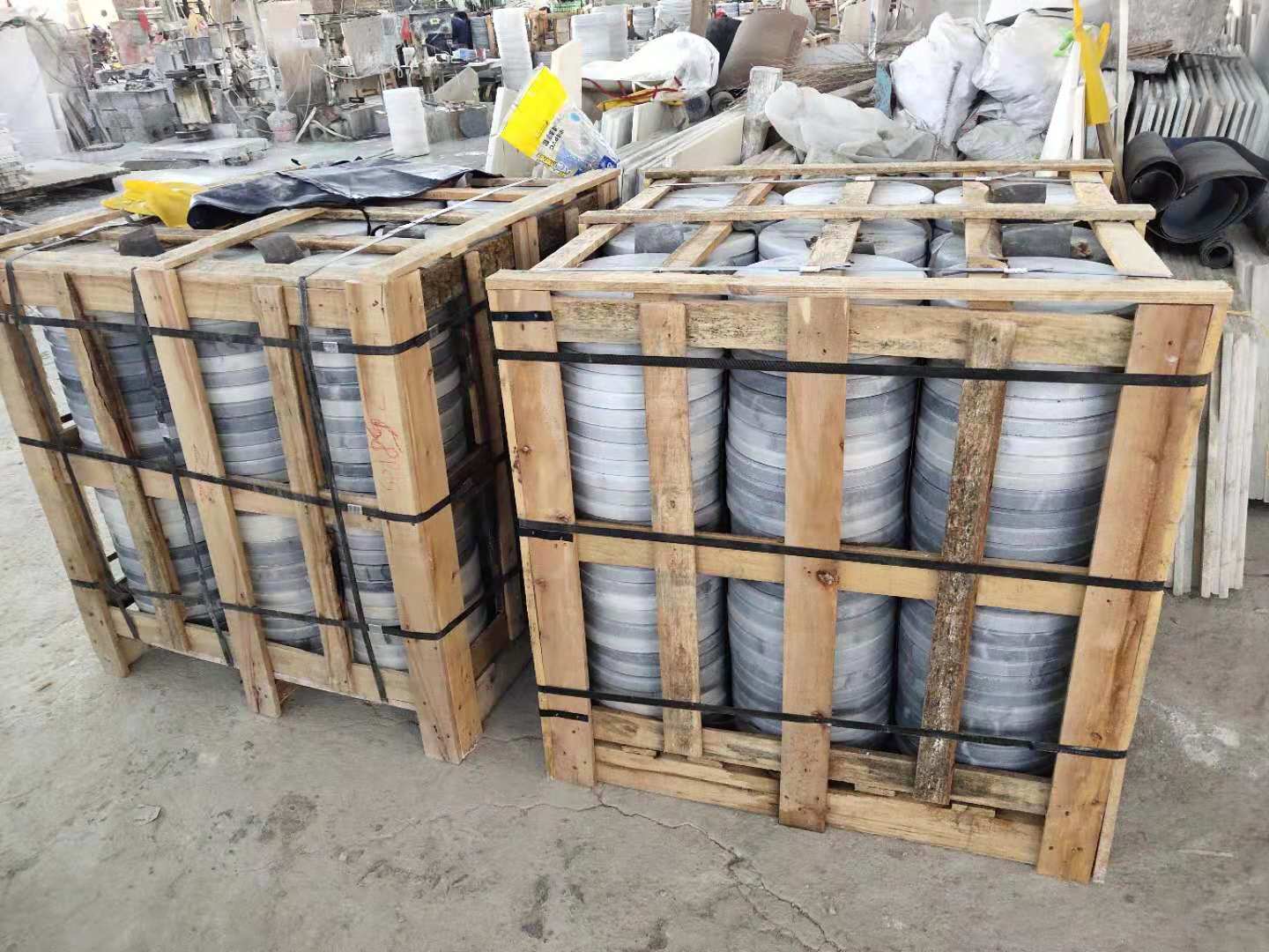 帶你認(rèn)識(shí)廣西大理石制品深灰色大理石圓盤底座