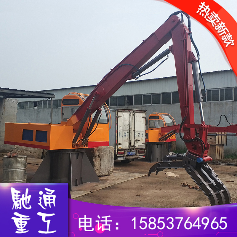 抓鋼機(jī)旋轉(zhuǎn)抓木機(jī) 旋轉(zhuǎn)液壓抓廢鐵廢料處理設(shè)備 固定式抓木機(jī) 廢料處理機(jī)