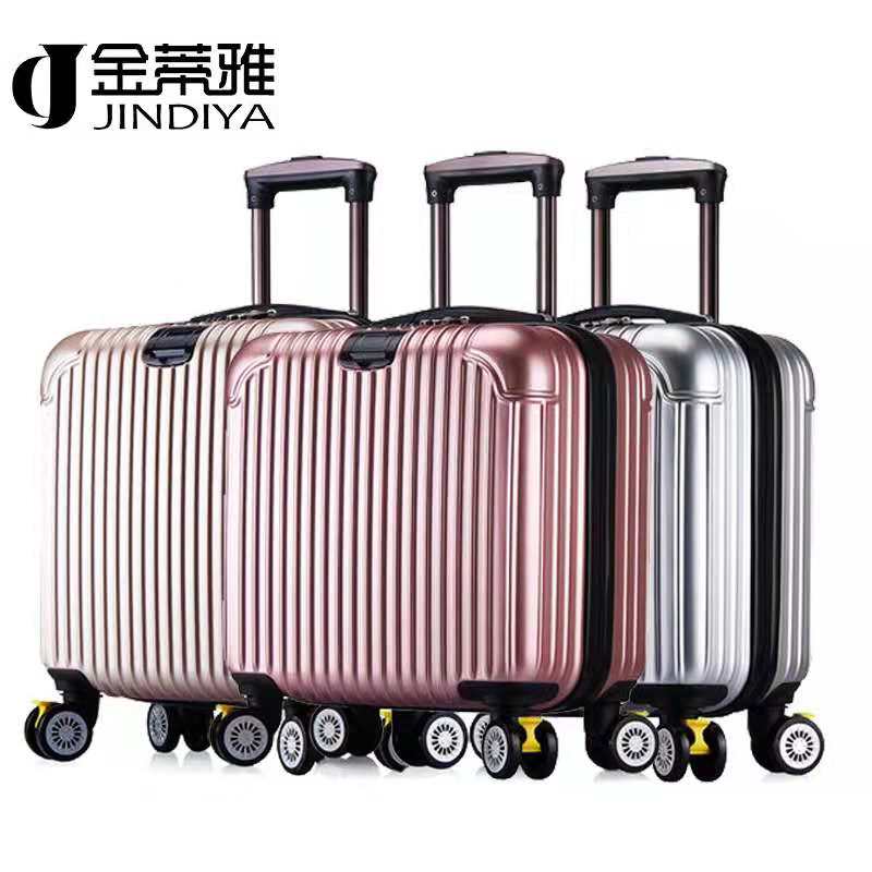 深圳廠家定制款18寸剎車輪登機箱 拉鏈行李箱批發(fā) 小箱子萬向輪拉桿箱3008報價