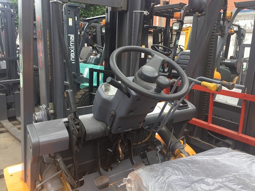 轉(zhuǎn)讓升高5米合力3噸叉車 二手TCM合力3噸柴油叉車