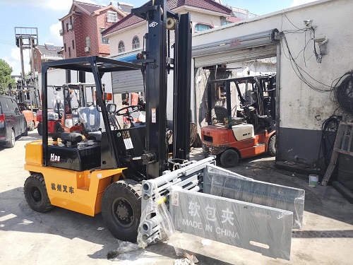 二手合力3噸平夾抱叉車(chē) 轉(zhuǎn)讓合力3噸平抱夾叉車(chē)