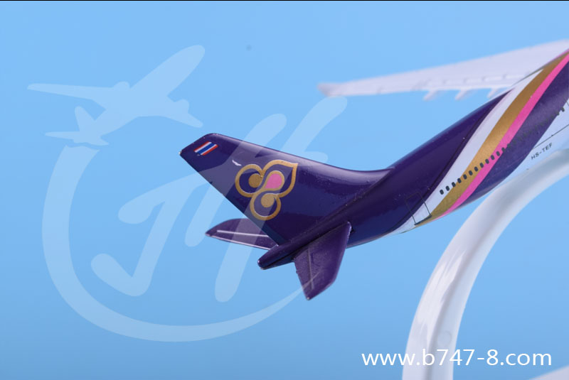 飛機(jī)模型空客A330-300泰航金屬靜態(tài)仿真純手工商務(wù)促銷禮品航模擺件16cm