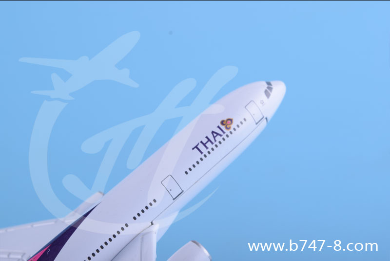 飛機(jī)模型空客A330-300泰航金屬靜態(tài)仿真純手工商務(wù)促銷禮品航模擺件16cm