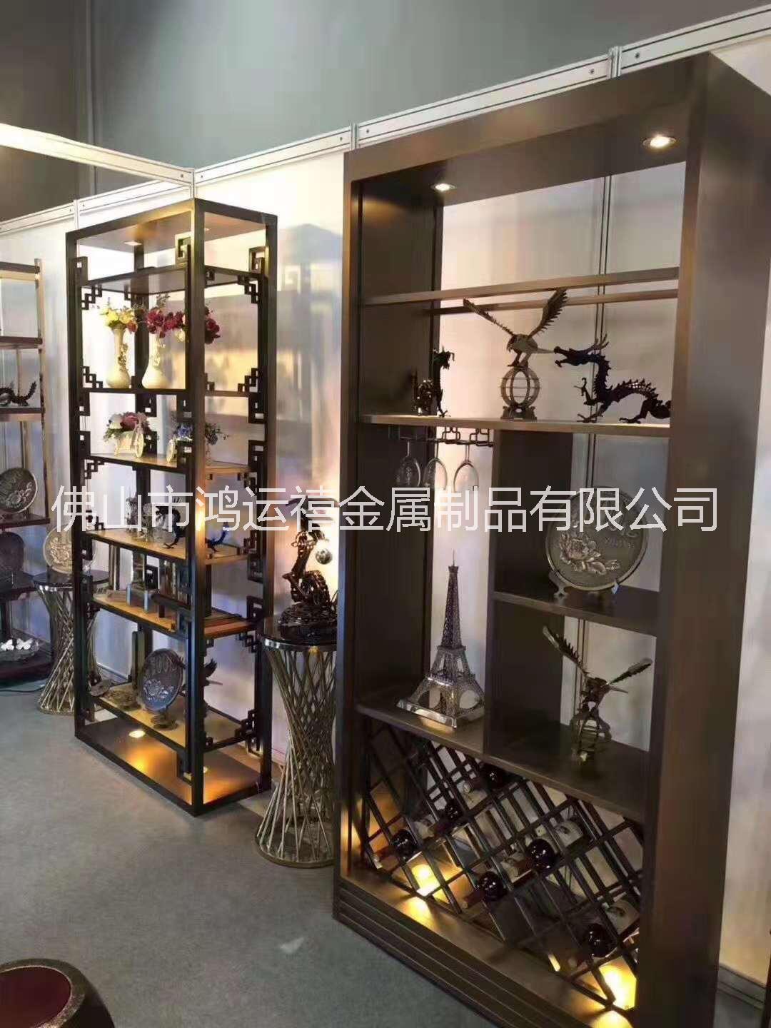 不銹鋼屏風(fēng)古風(fēng)玫瑰金拉絲廠家直銷
