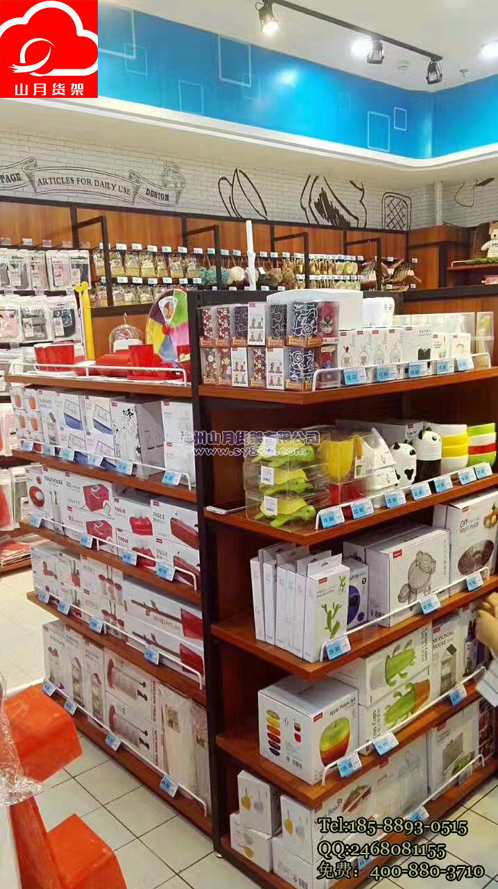 無印良品貨架圖、大創(chuàng)生活館裝修，無人超市貨架、生活館