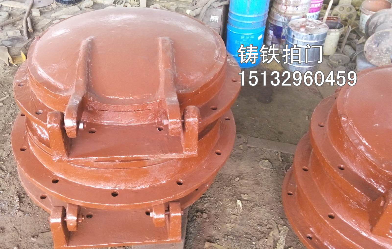 泵房鑄鐵拍門 直徑400mm鑄鐵拍門