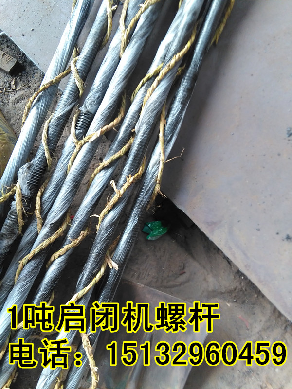 啟閉機+螺桿一套多少錢  2噸側(cè)搖啟閉機 螺桿40mm*6*2米價格