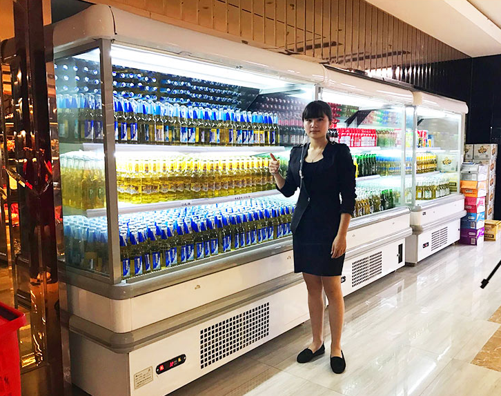 四川成都水果店風(fēng)幕柜定做廠家