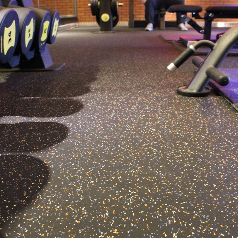 智廣健身房橡膠地墊力量區(qū)減震墊家用拼接隔音地板杠啞鈴防震地膠貼合鎖扣拼接系列健身房橡膠地墊