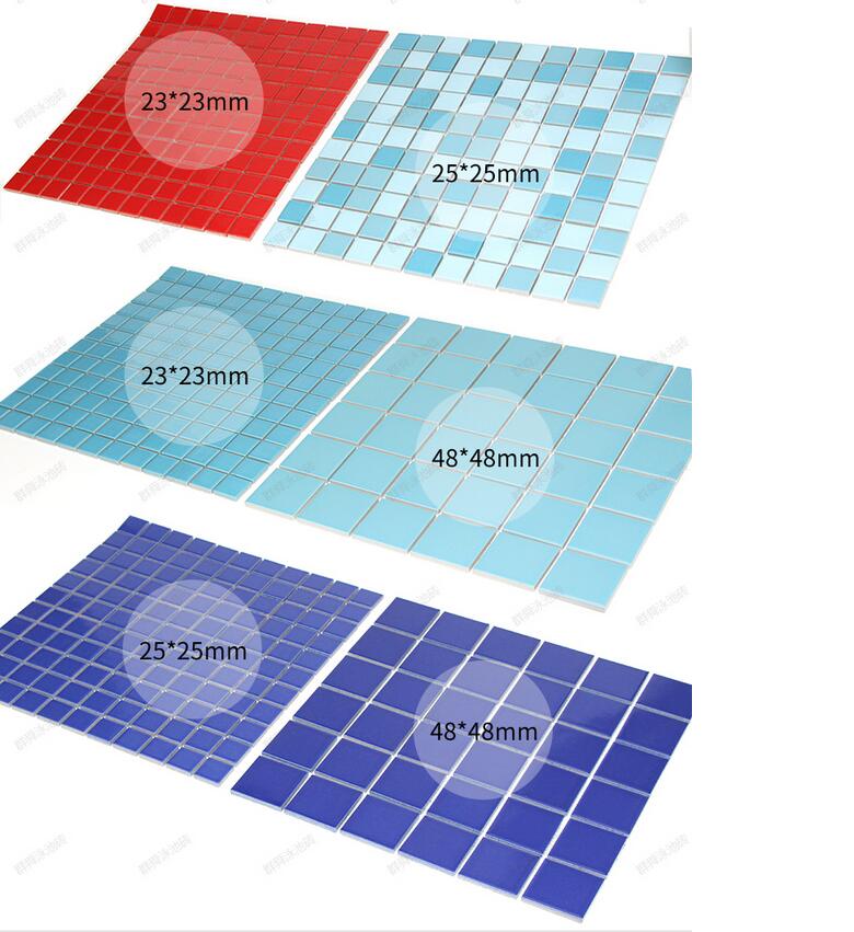 浙江泳池純色馬賽克廠家泳池磚