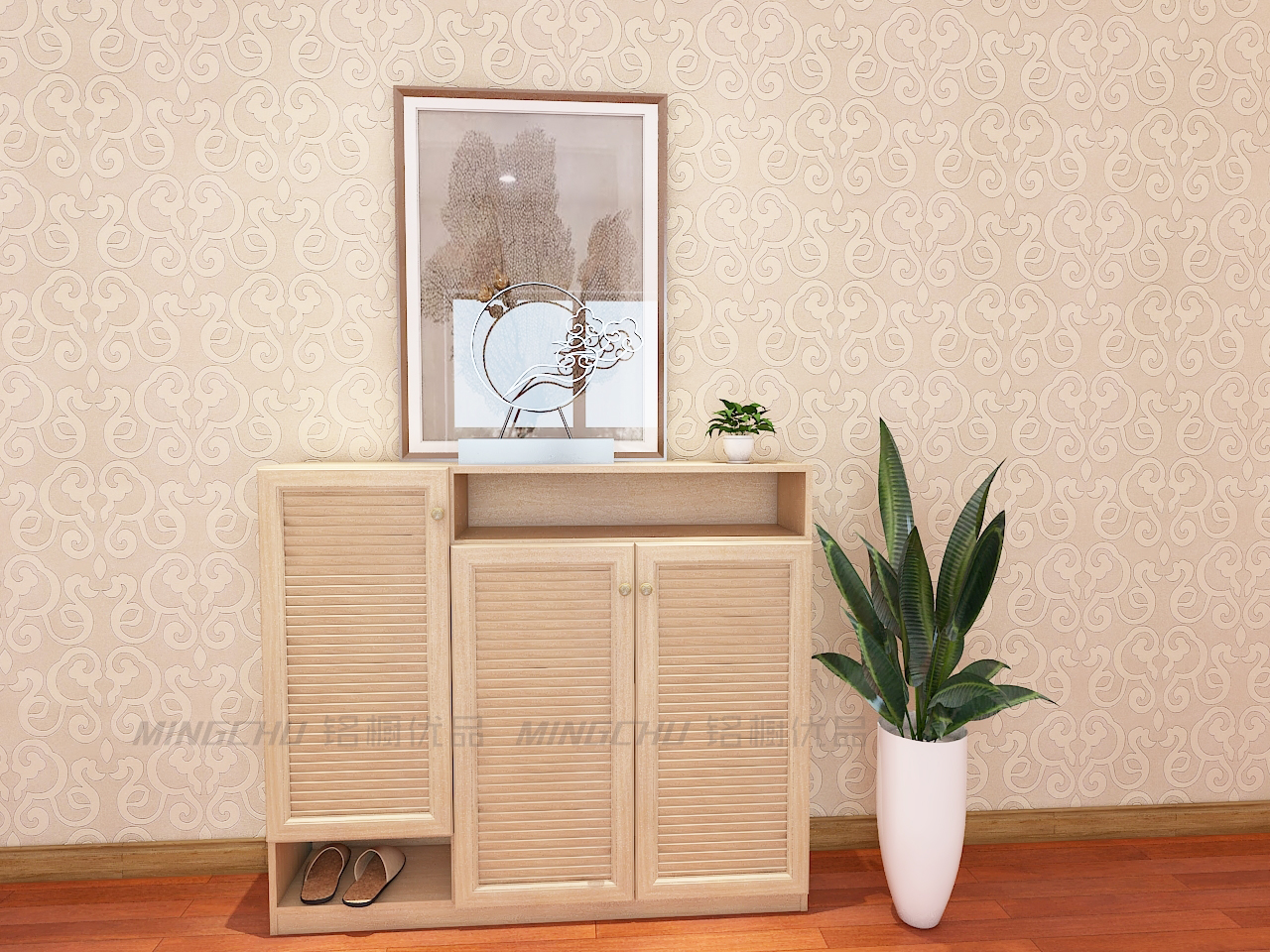 現(xiàn)代簡約鋁合金鞋柜智能鞋柜玄關鞋