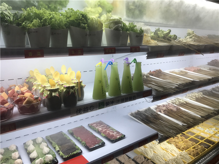 鄭州哪里有賣串串風(fēng)幕柜的 串串保鮮展示柜 鄭州串串柜廠家