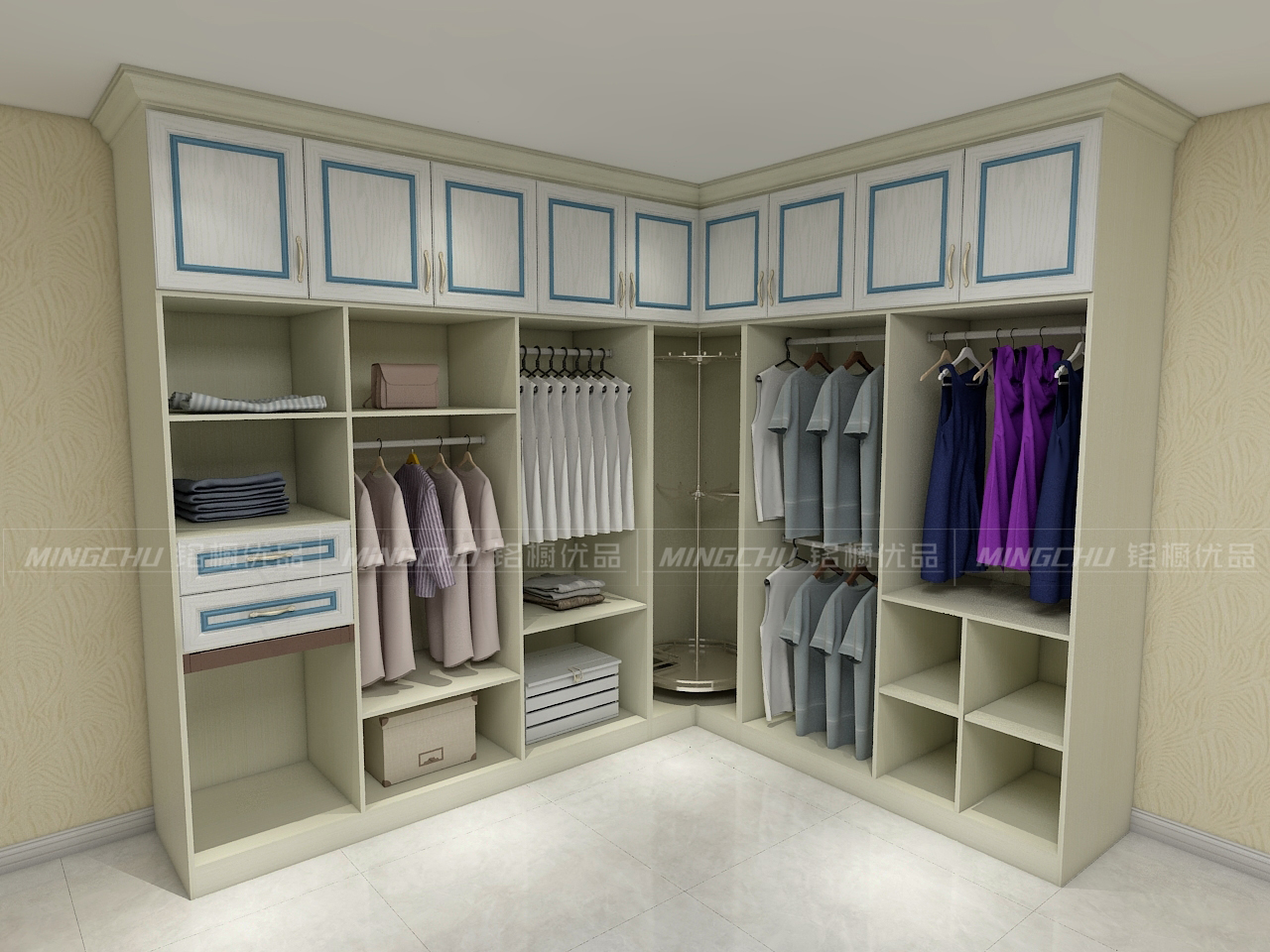 現(xiàn)代簡約鋁合金衣柜全鋁衣柜批發(fā)定制