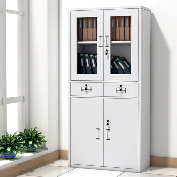 歐米格中二斗文件柜加厚辦公柜鋼制鐵皮資料柜檔案柜財務(wù)收納柜廠家直銷