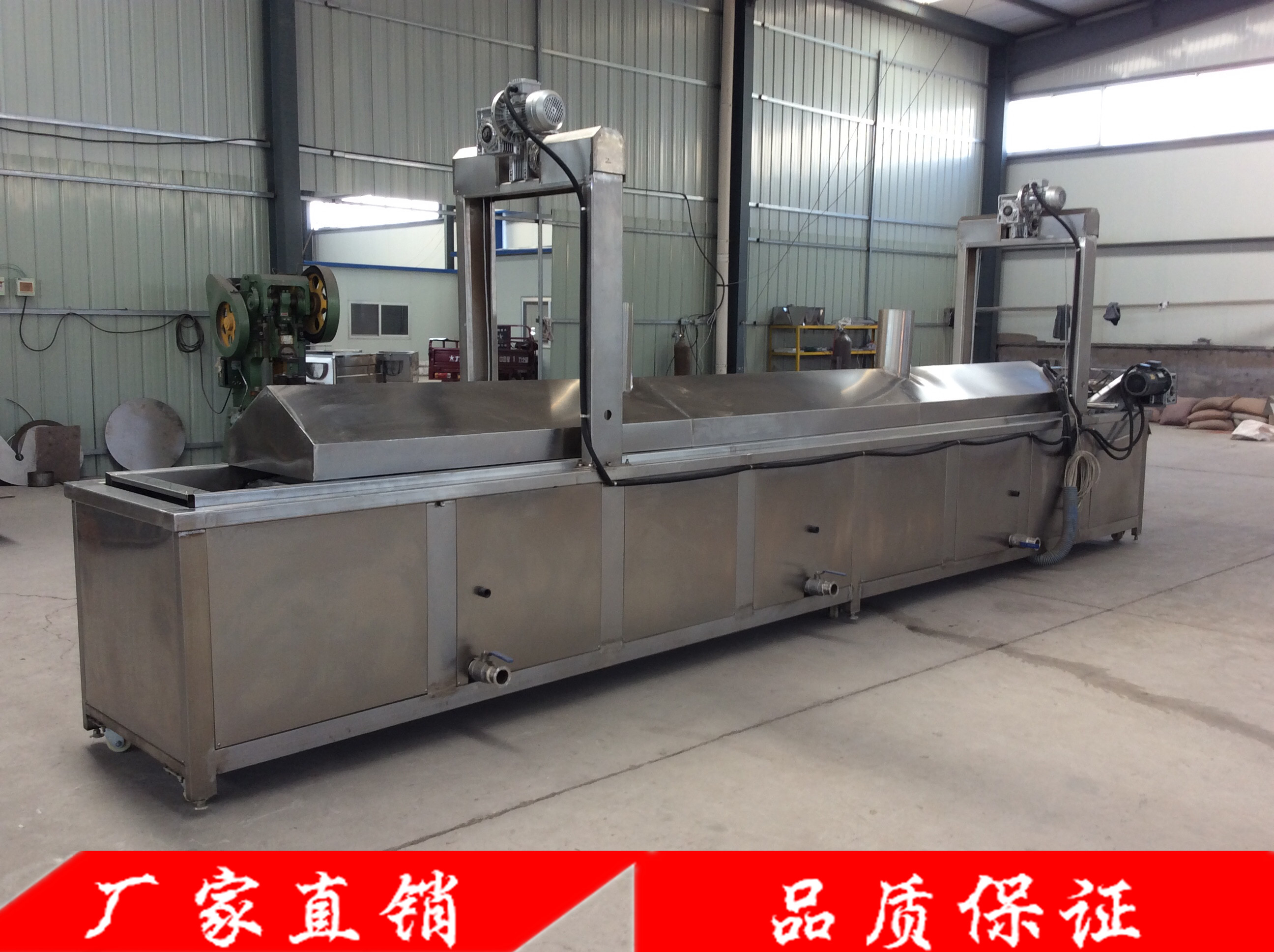 供應(yīng)國邦牌純油過濾油炸流水線價(jià)格，純油油炸流水線廠家直銷