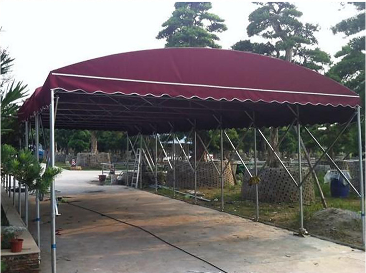 廠家熱銷(xiāo)倉(cāng)庫(kù)推拉棚物料倉(cāng)儲(chǔ)推拉棚防雨神器