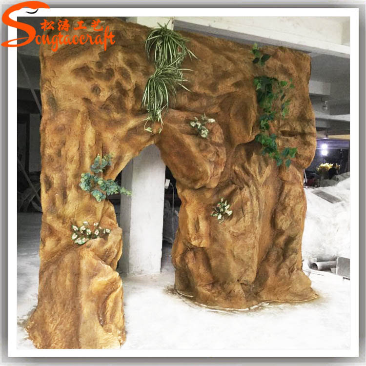 假山流水景觀設(shè)計(jì) 黃臘石假山工程承包 石頭假山制作公司