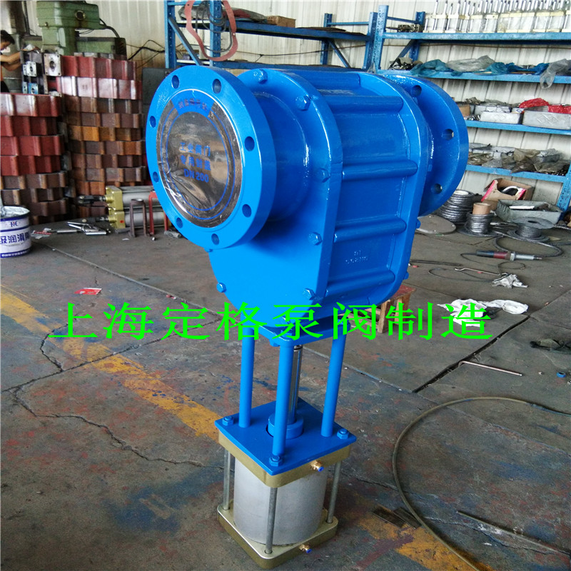 定格 氣動陶瓷雙閘板閥 插板閥 耐磨合金卸料閥