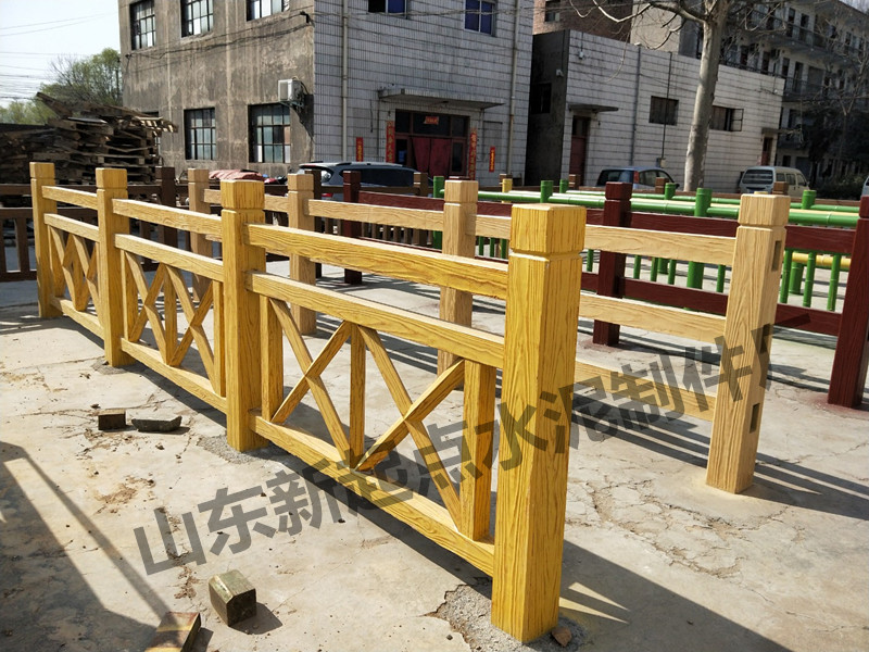 仿木X型護(hù)欄 戶外景觀圍欄 河堤河道安全護(hù)欄 X型水泥欄桿 水泥預(yù)制件