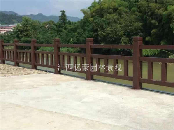 1.5米梯形仿木護(hù)欄 廠家 景區(qū)混凝土護(hù)欄 欄桿批發(fā)