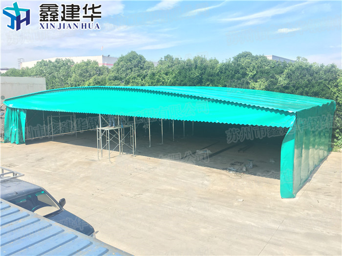 淄川區(qū)戶外伸縮大型活動推拉雨篷鑫距華放心省心