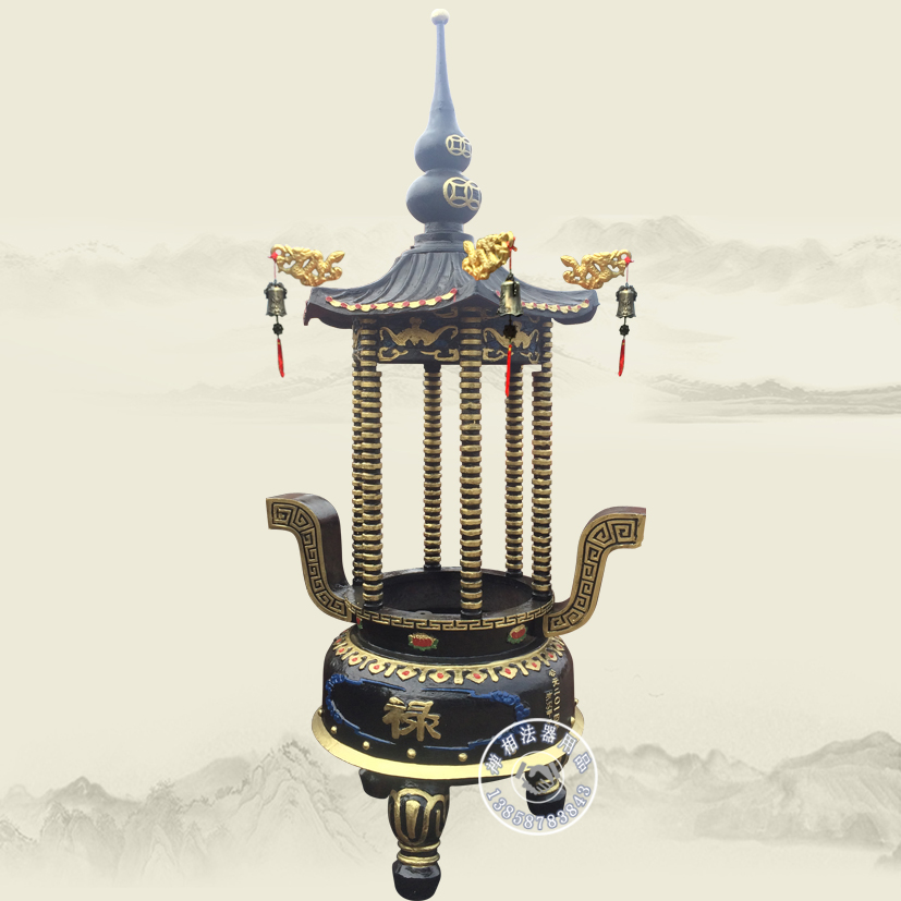 寺廟鑄鐵圓形香爐，道觀鑄鐵圓形香定制，哪里定制鑄鐵圓形香爐