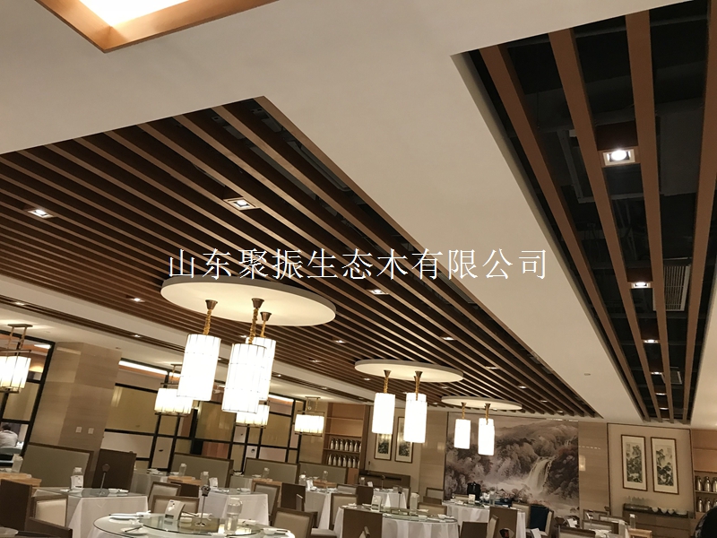 生態(tài)木25*80方通商場效果圖