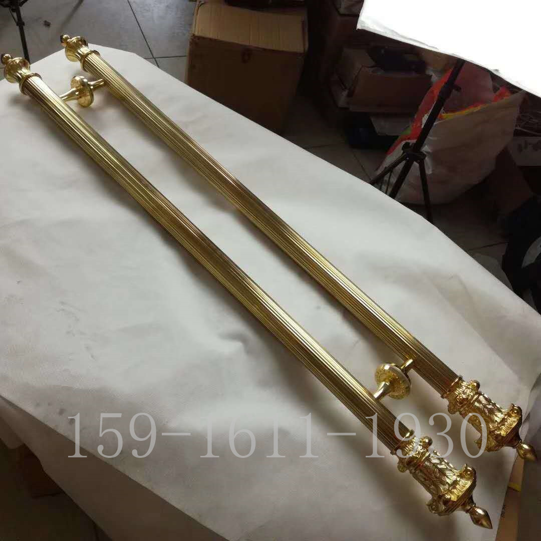 酒店玻璃大門帶框不銹鋼青古銅拉手   互聯(lián)網(wǎng)優(yōu)惠銷售