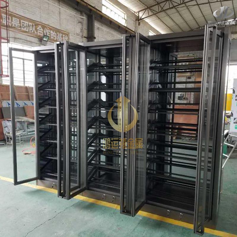 不銹鋼恒溫酒柜定制香檳金鏡面