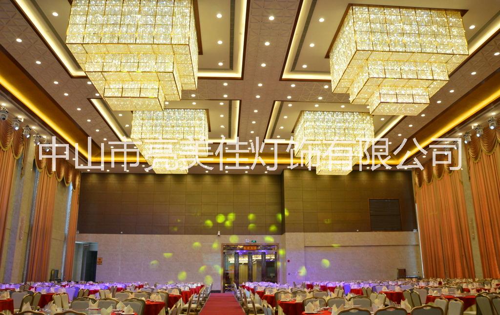 水晶吊燈酒店燈飾私人定制工程燈具