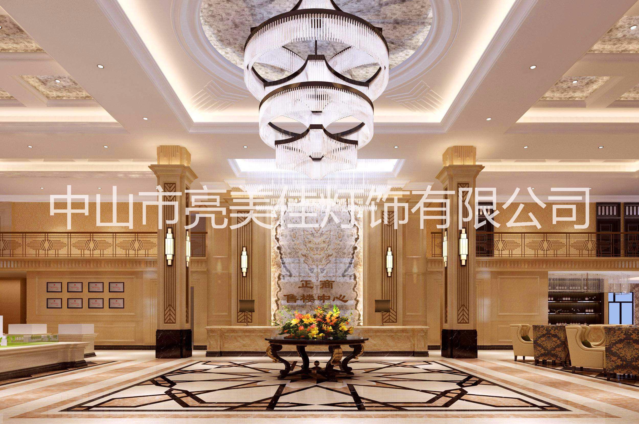 水晶吊燈酒店燈飾私人定制工程燈具