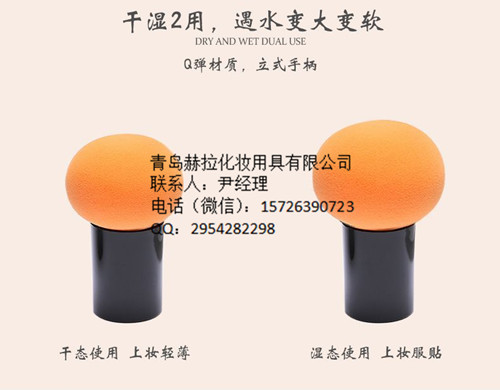 蘑菇頭美妝海綿粉撲親水性干濕兩用氣墊散粉定妝美妝蛋工具套盒裝  蘑菇頭美妝蛋干濕兩用粉撲