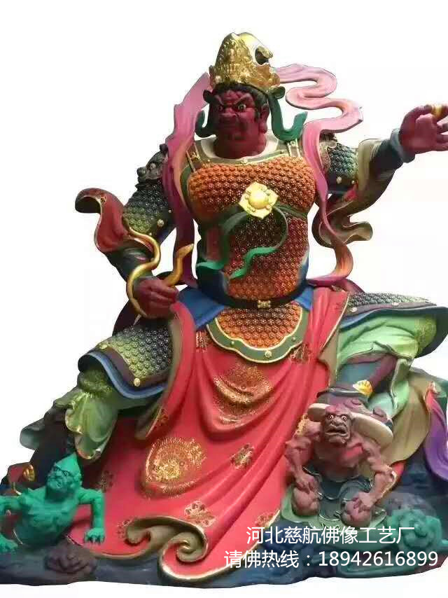 佛教天王殿四大金剛佛像定制廠家- 河北慈航莊嚴(yán)佛像工藝廠-山西大圓滿佛像工藝廠